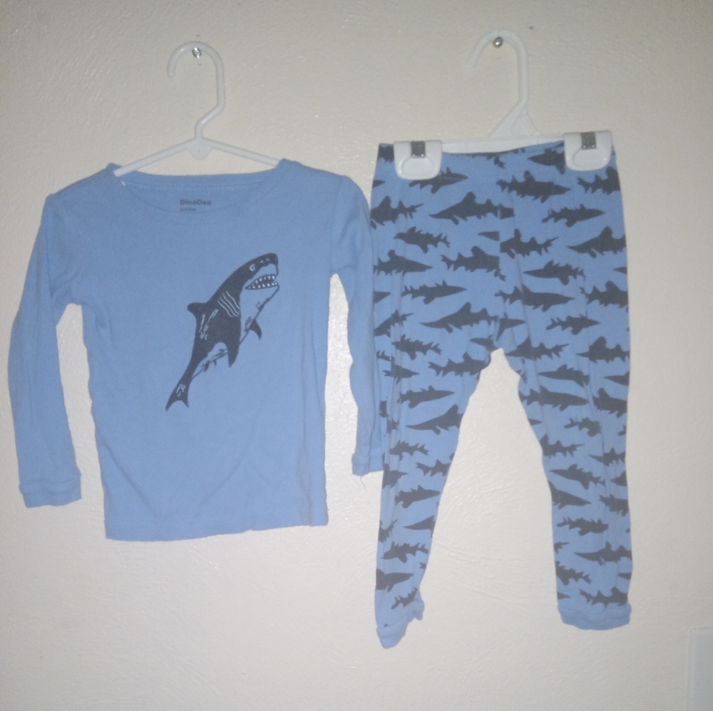 DinoDee Toddler Boy Shark Pajamas, 3t